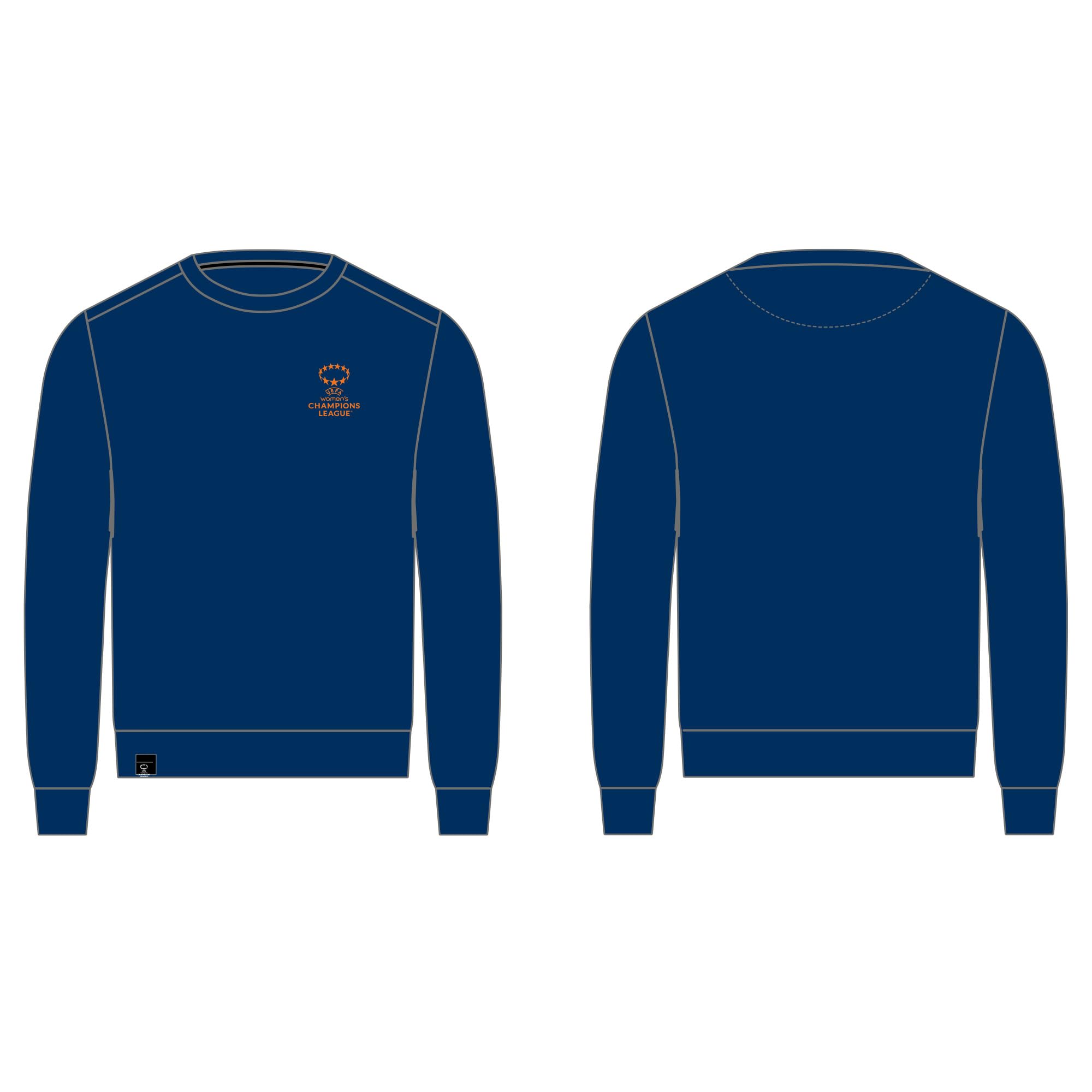 UEFA Womens Champion's League Sweatshirt - Large, Navy, Officially Licensed Merchandise, UWCL, Great Football Gift Idea