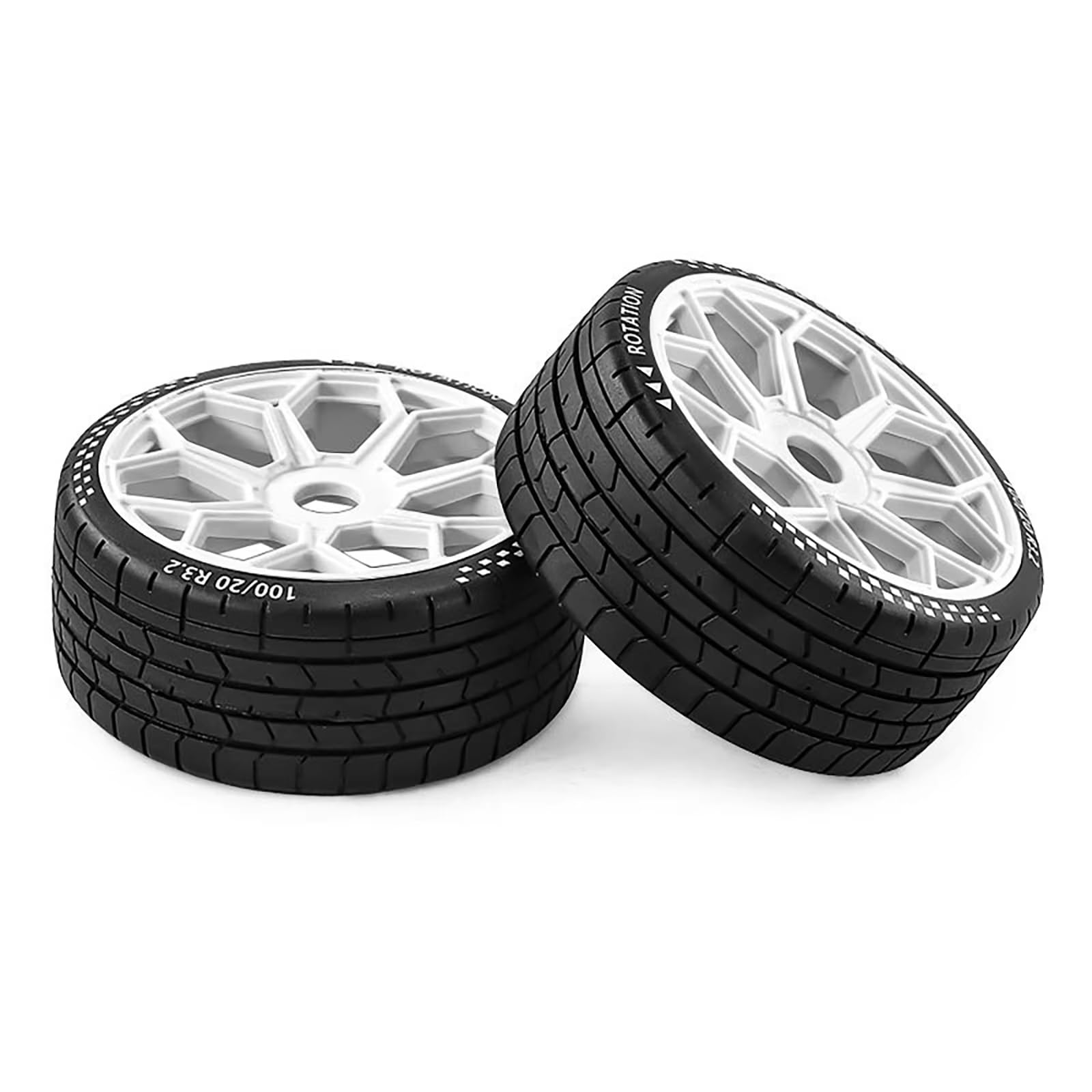 Ruota Degli Pneumatici Autostradali Per Infraction Per Felony 1/7 | Parti auto RC pneumatici autostrada bassa resistenza rotolamento tracciamento preciso alta velocità(White)