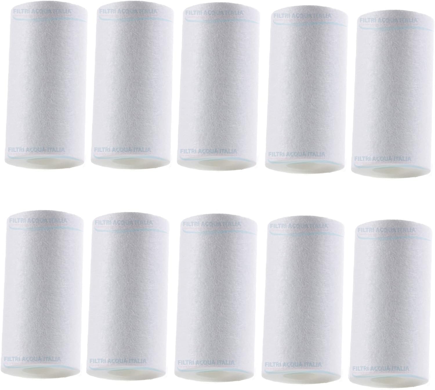 CARTUCCIA FILTRO A SEDIMENTI 5 POLLICI MICRON 5 PER OSMOSI INVERSA DEPURATORE ACQUA SET 10 PEZZI