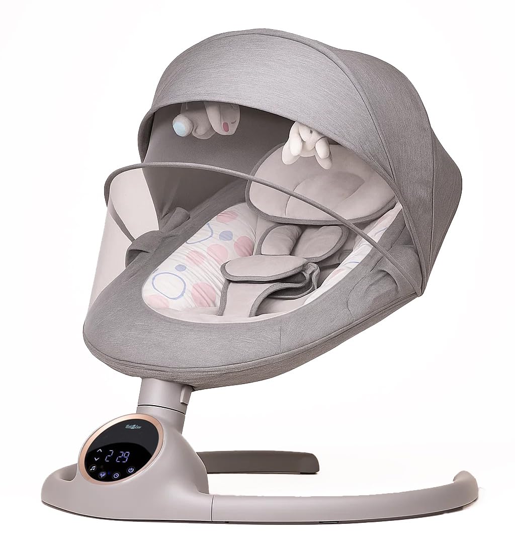 BEBE2LUXE Alpha: Electric Baby Swing/Baby Lounger with LED Touch