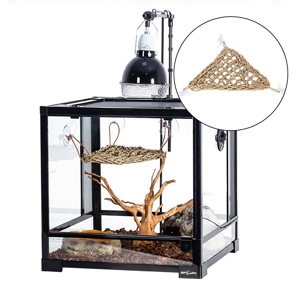 Hamac en jonc de mer naturel avec ventouses pour reptiles