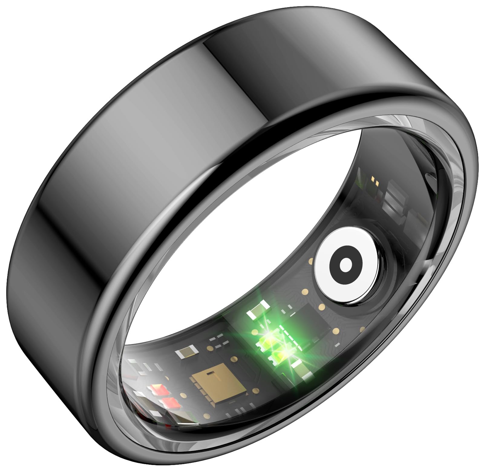 findtime Smart Ring Fitness Ring Tracker Smartringe für Herren Damen IP68 Wasserdicht Tracking Ring mit Podómetro Kalorien Herzquenz Schlaftracker SmartRing Android iOS