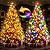 KNONEW 720 LED 328ft Christmas Lights Color Changing String Lights Outdoor, Green Wire String Light 11 Modes for Xmas Tree Trunk Yard Porch Deck Wedding Party Warm White to Multicolor