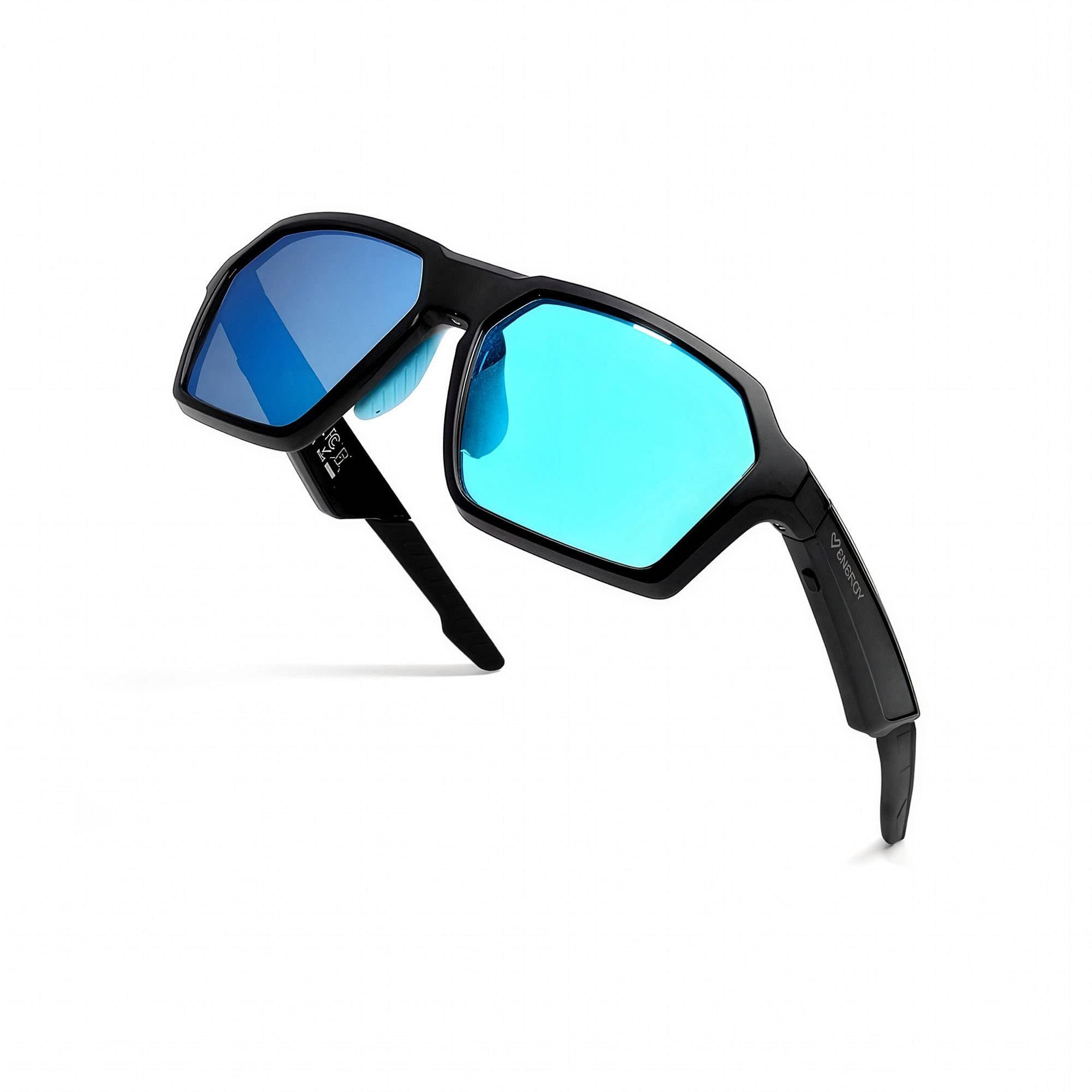 Energy Sistem FlowBeat Music Sunglasses Lunettes de soleil de sport avec son (connexion Bluetooth/verres avec protection UV400+ / microphone intégré/certifié IPX5)