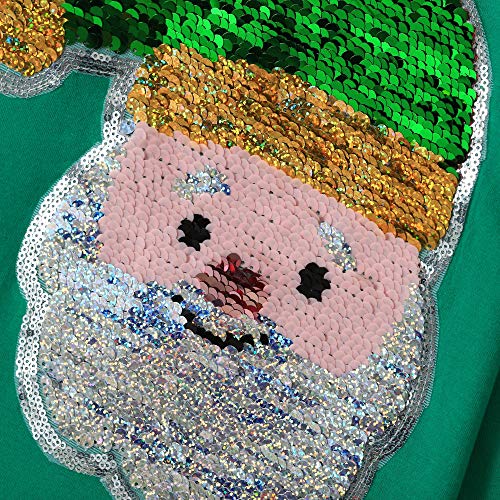Image of Christmas Shirts for Girls and Boys Flip Sequin Santa Christmas Tree Kids T-Shirt Clothing