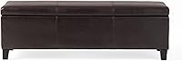 Vista 12 de Banco otomano con espacio para almacenamiento., Marrón