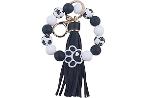 Claw Silicone Beaded Bracelet Wristlet Keychain