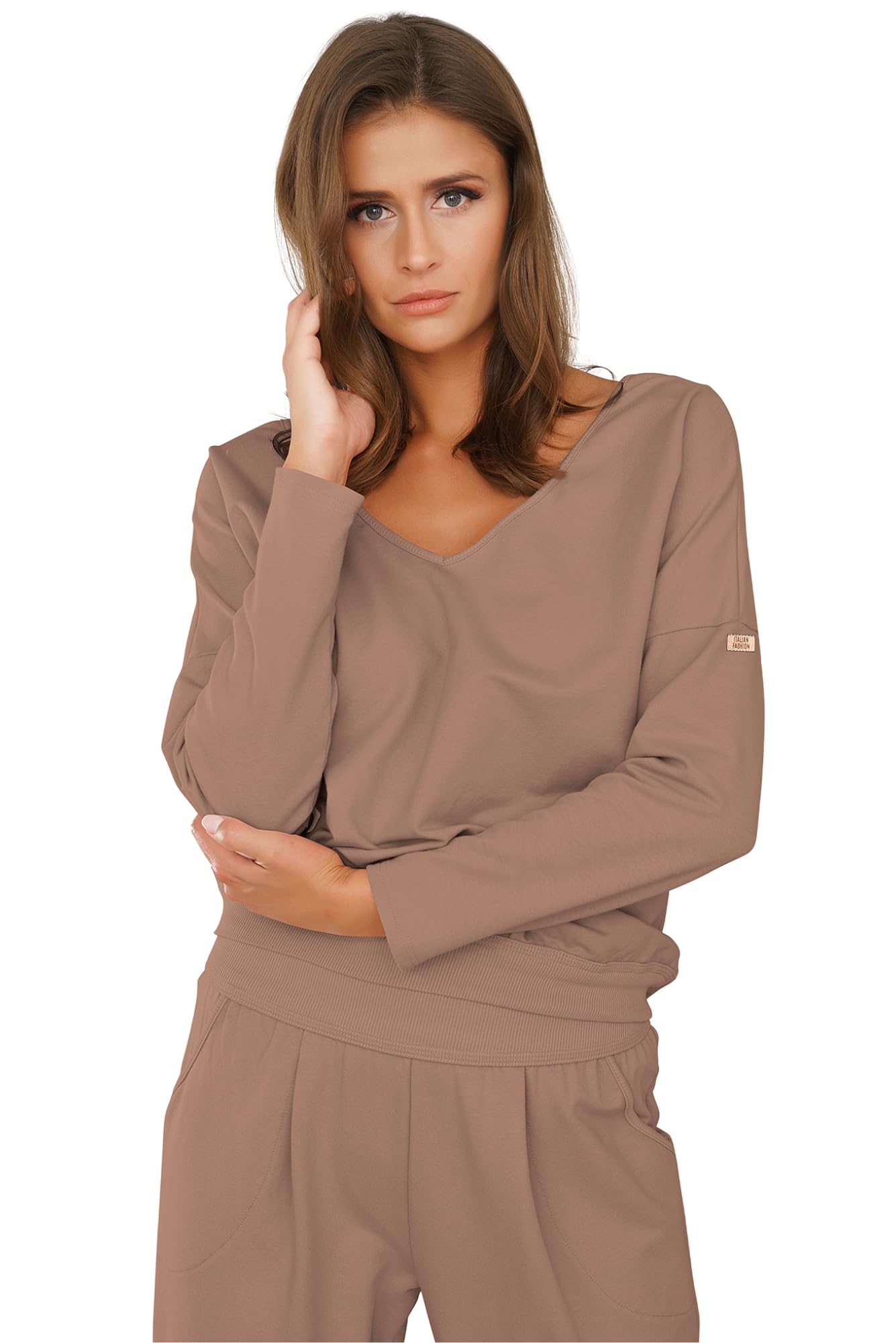 Italian Fashion Chandal Mujer Completo | Conjunto Deportivo Mujer para Otoño Invierno Primavera y Verano | Conjunto de 2 Piezas con Pantalones | Chándales para Ella S-XXL