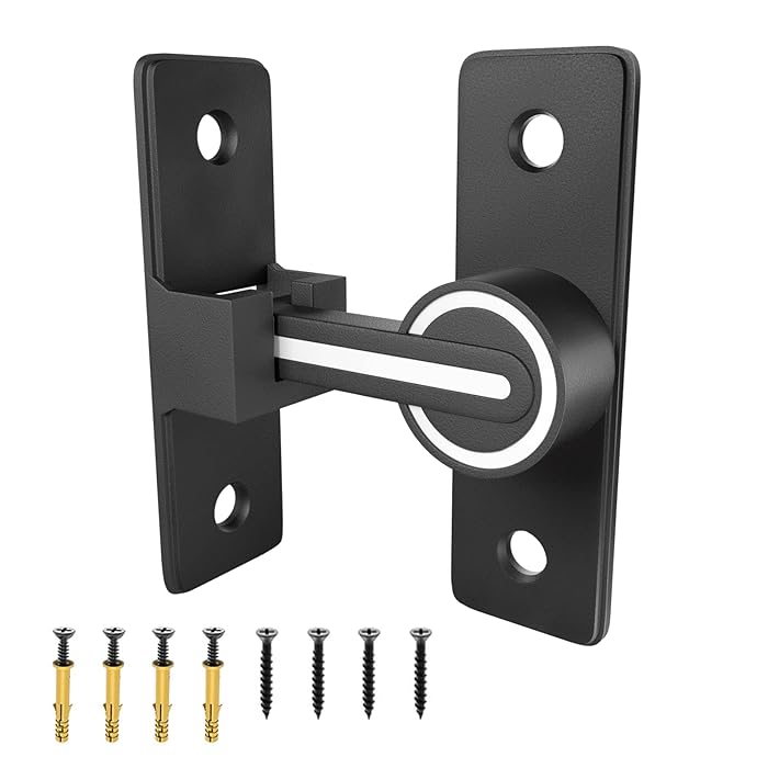 Buy Sliding Barn Door Lock, 90&180 Degree Gate Latches, Heavy Duty Gate