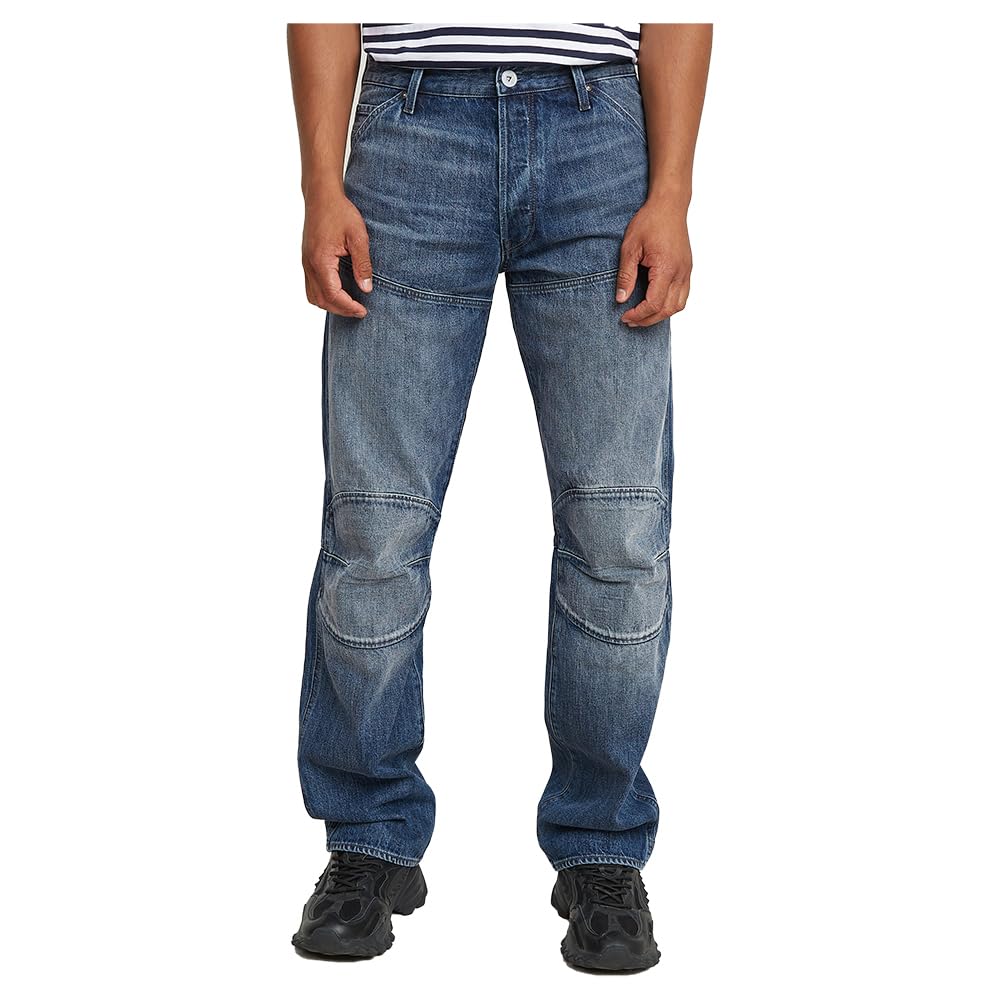 G-Star Men's Blue (Worn In Blue Creek D23699-D788-G112) G-Star Elwood 3D Regular Jeans, Large