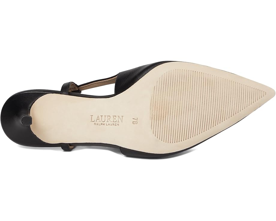 Lauren Ralph Lauren Khloe Leather Slingback Pumps - Bottom View