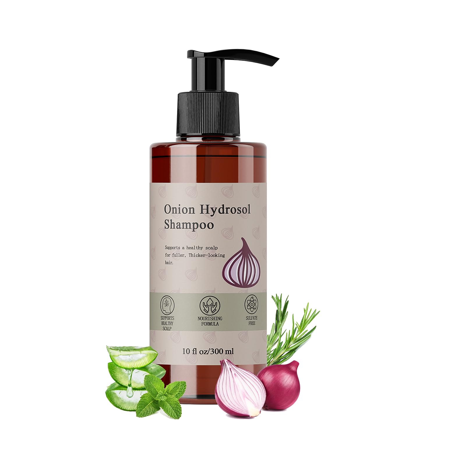 Onion Hydrosol Shampoo for Hair Growth, Onion Hydrosol with Rosemary 1pc