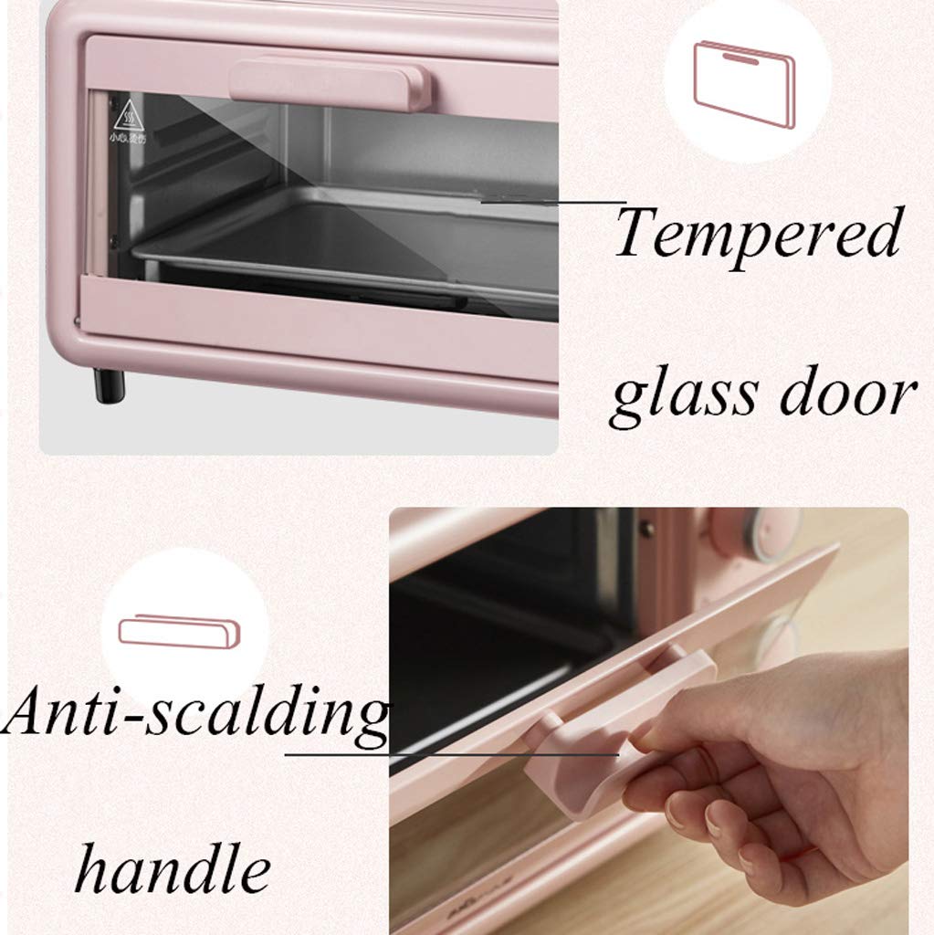 11l Forno Elettrico Domestico Multifunzione Di Piccola Capacità Porta In Vetro Temperato/Temperatura, Controllo Indipendente Dal Tempo/Tubo Di Riscaldamento In Acciaio Inossidabile