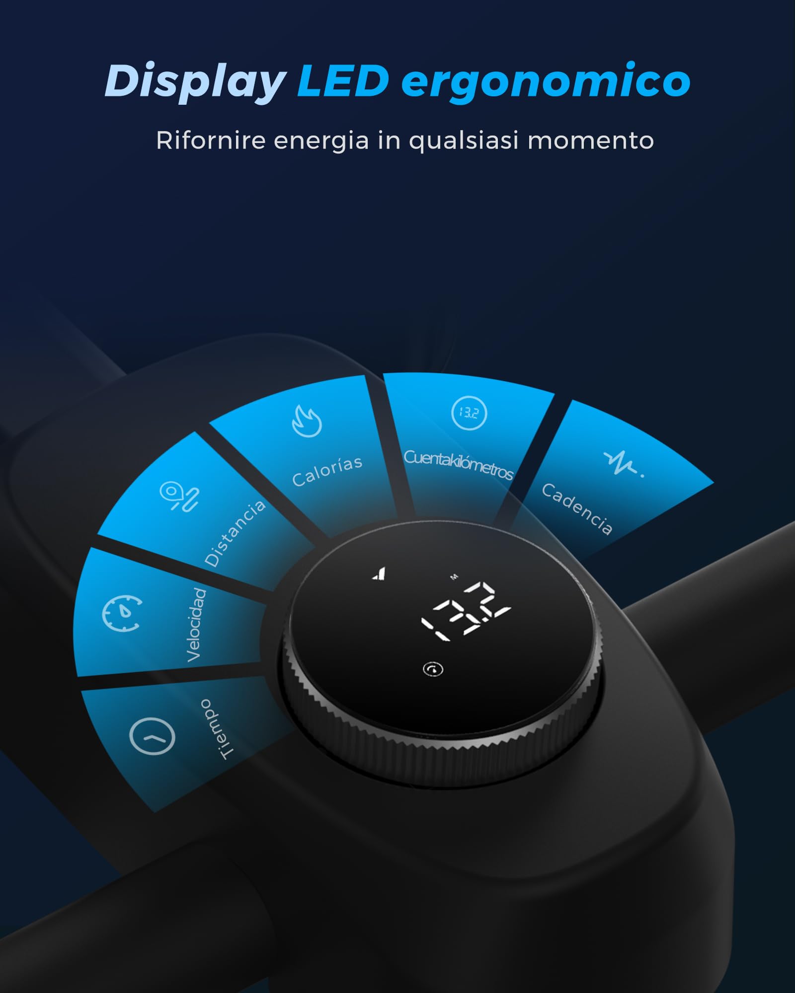 MERACH Cyclette da Casa, Silenziosa Cyclette Professionale con Resistenza Regolabile, Schermo LCD, Sedile Comodo e Grande, App Proprietaria, Ideale per Aerobica Domestica, Capacità di Carico di 122 KG