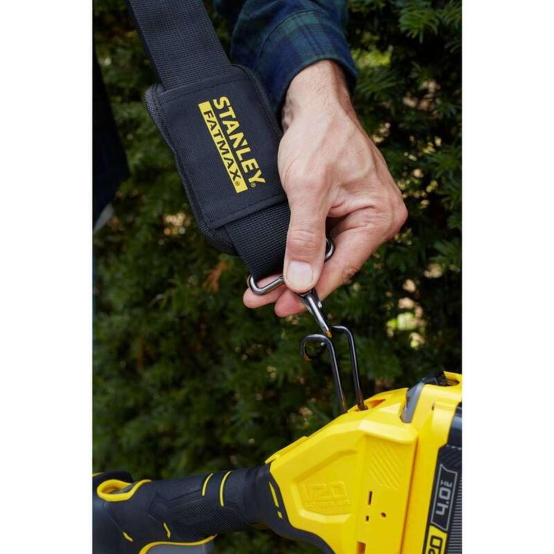 STANLEY FATMAX SFMCPH845M1-QW, nożyce do żywopłotu z akumulatorem litowym, długość ostrza 45 cm, obrotowa głowica, ergonomiczny uchwyt 18 V 4,0 Ah, kolor żółty