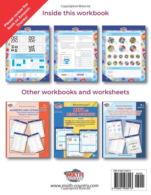 Logic workbook (11-14 yo). Logic and out-of-the-box thinking. Part 2: Area, coordinate plane, problems for improving memory and spatial orientation; ... creative thinking (Logic Puzzles Workbook) image 3