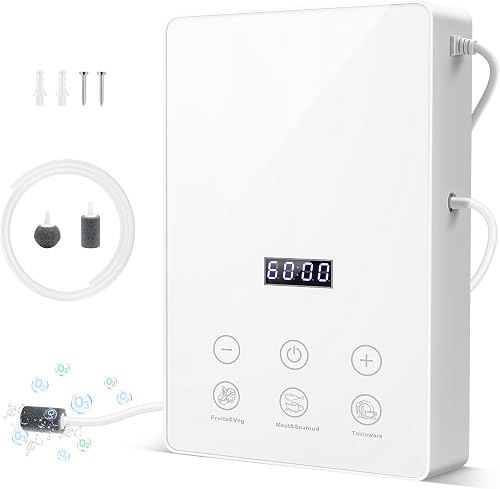Ozone Machine Generator for Water and Air, 1000mg/h Fruit Produce Purifier