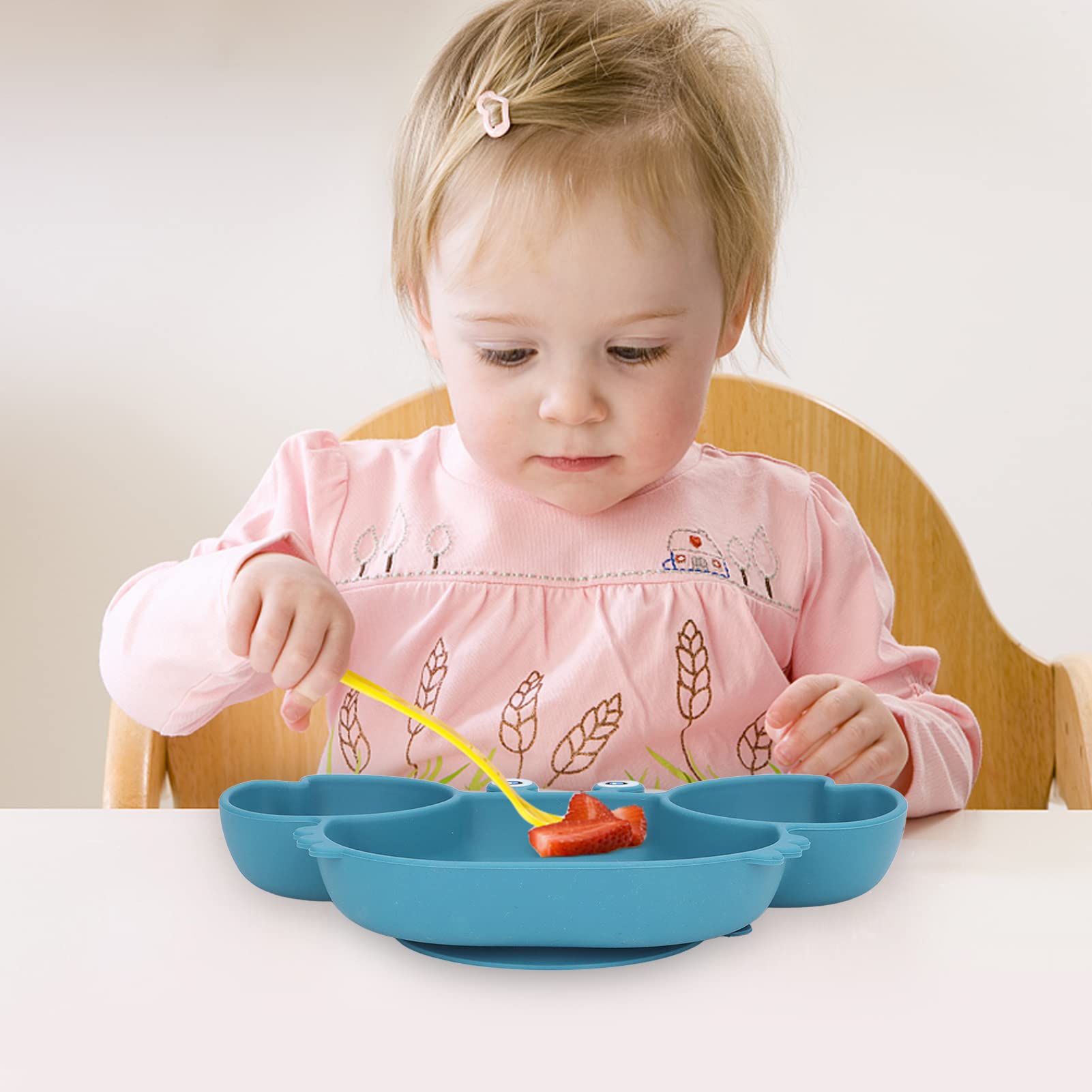 9 Colori Set Di Piatti Per Bambini Piatti In Silicone Per Uso