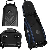 Vista 1 de CaddyDaddy Enforcer Golf Travel Bag Crush Resistant Hard Top Protection, New 18 Month Full Replacement Coverage, Durable Thick Nylon Wheels Lockable