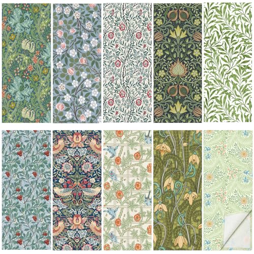 Servilletas de lino de acuarela florales y suaves de diseño vintage premium