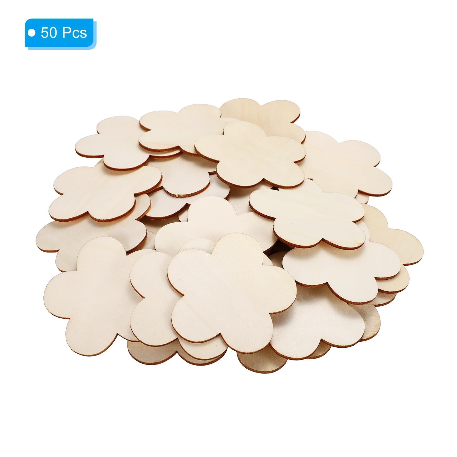 PATIKIL 80mm Wooden Flowers - Image 3