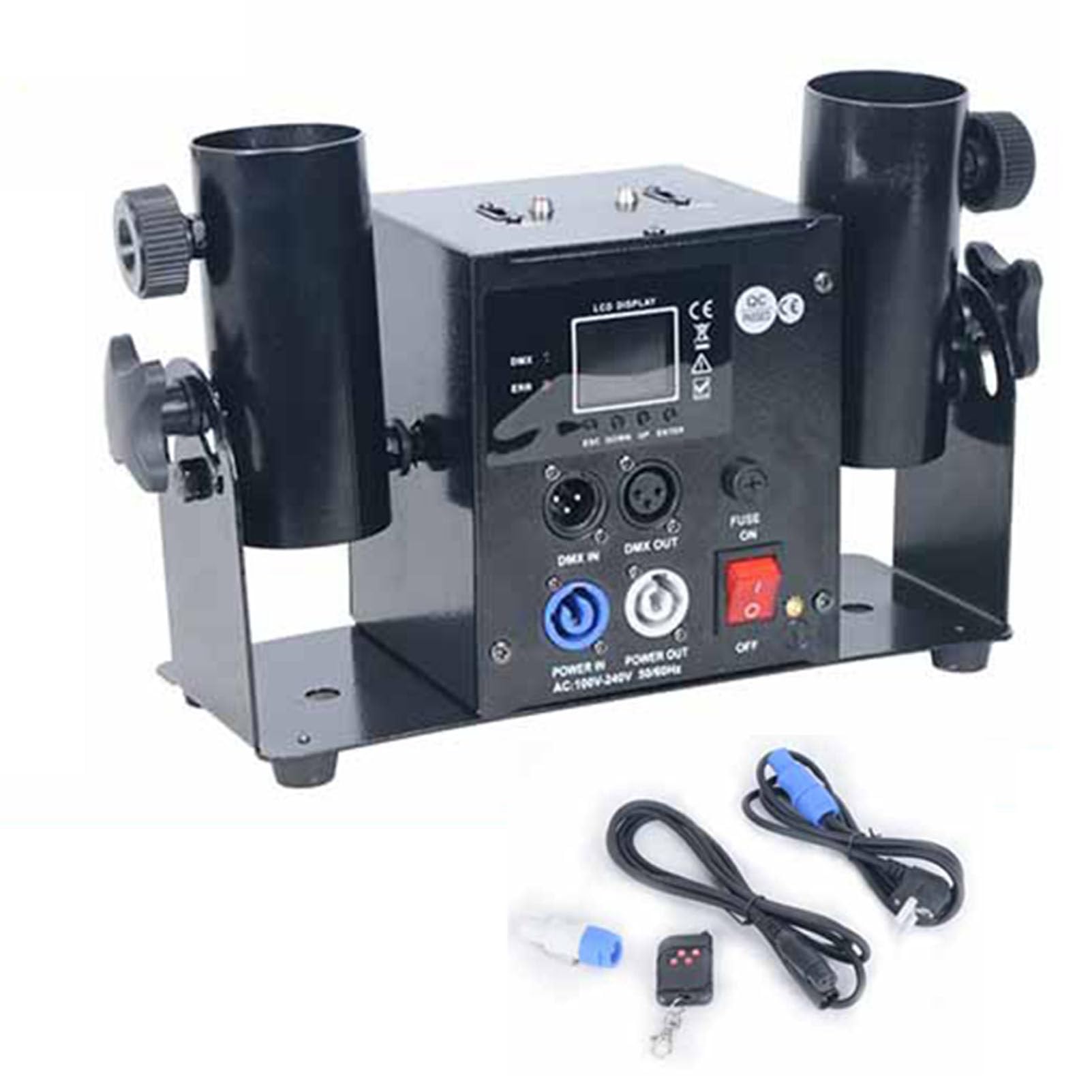 Lanceur de confettis Professionnel avec télécommande sans Fil pour événements spéciaux, fêtes, Clubs, Mariages, Concerts (DoubleHead)