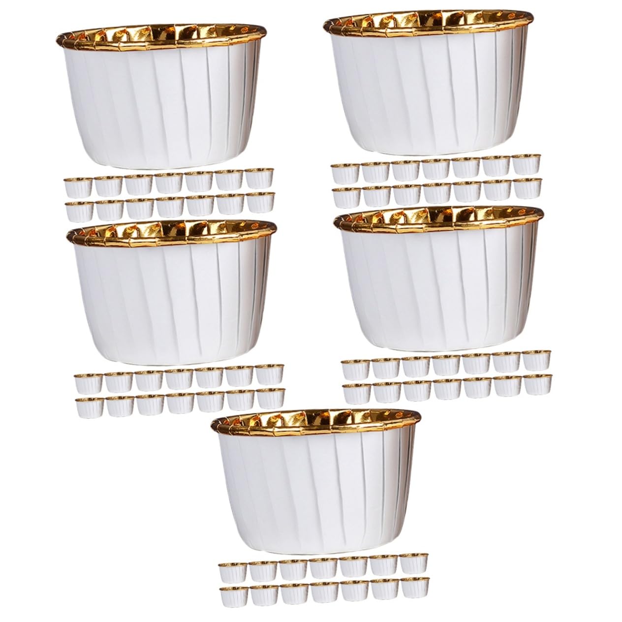 Alipis 250stücke Backpapier Muffinbecher Dekorative Und Praktische Cupcake-förmchen Lebensmittelecht Hitzebeständig Für Desserts Partys Und Hochzeiten Einfarbig