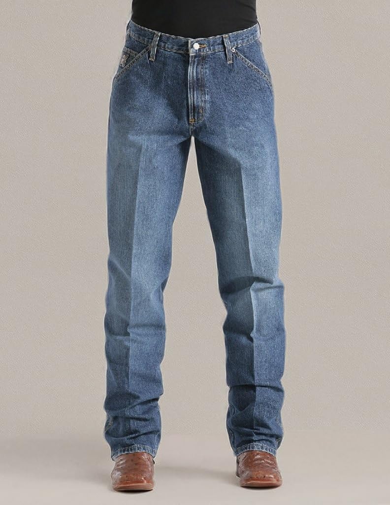 Cinch Men's Blue Label Tapered Loose Fit Jeans Vintage 33W x 30L