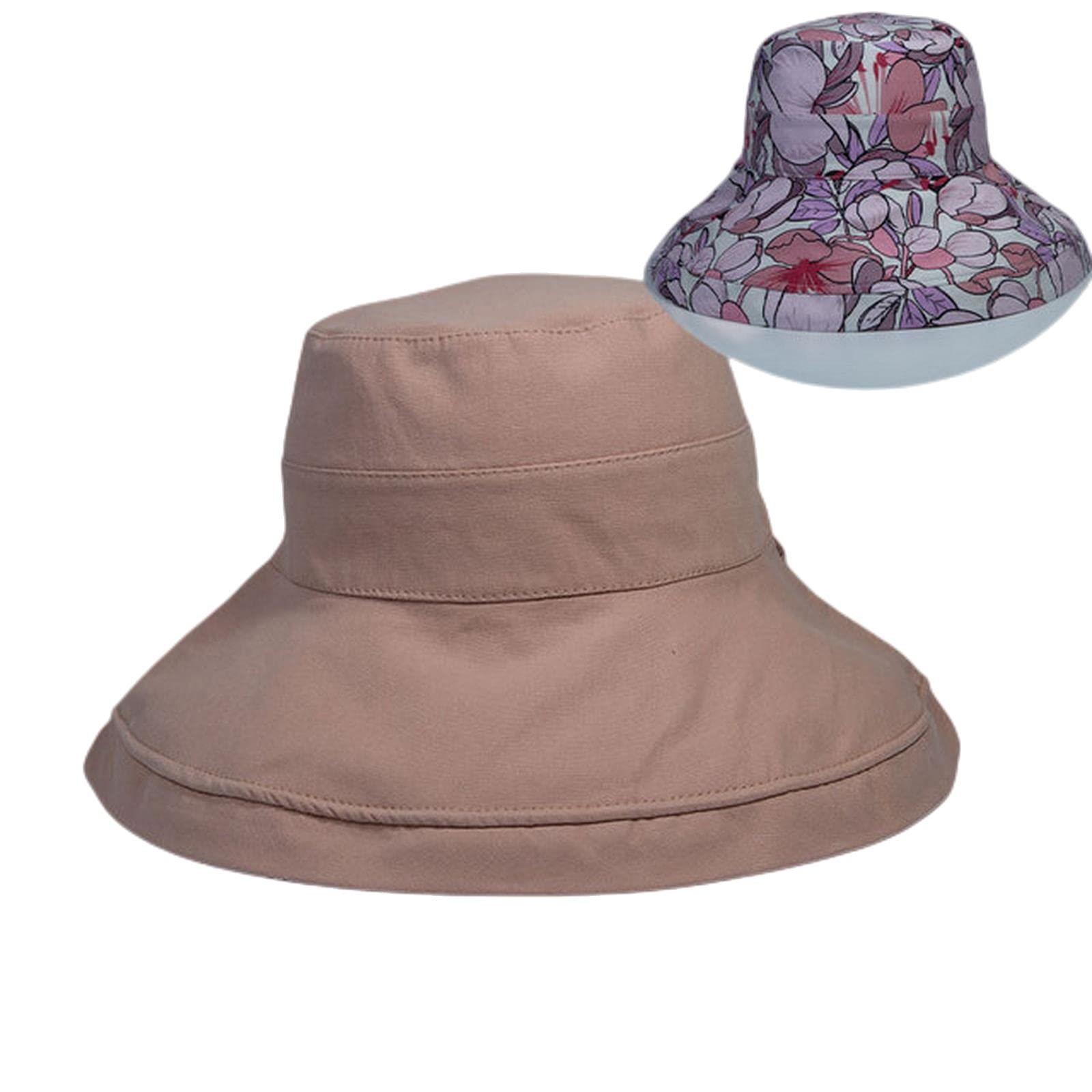 Chapeau bob printemps/été imprimé réversible soleil plage chapeau femme plein air voyage vacances pêcheur chapeau visière