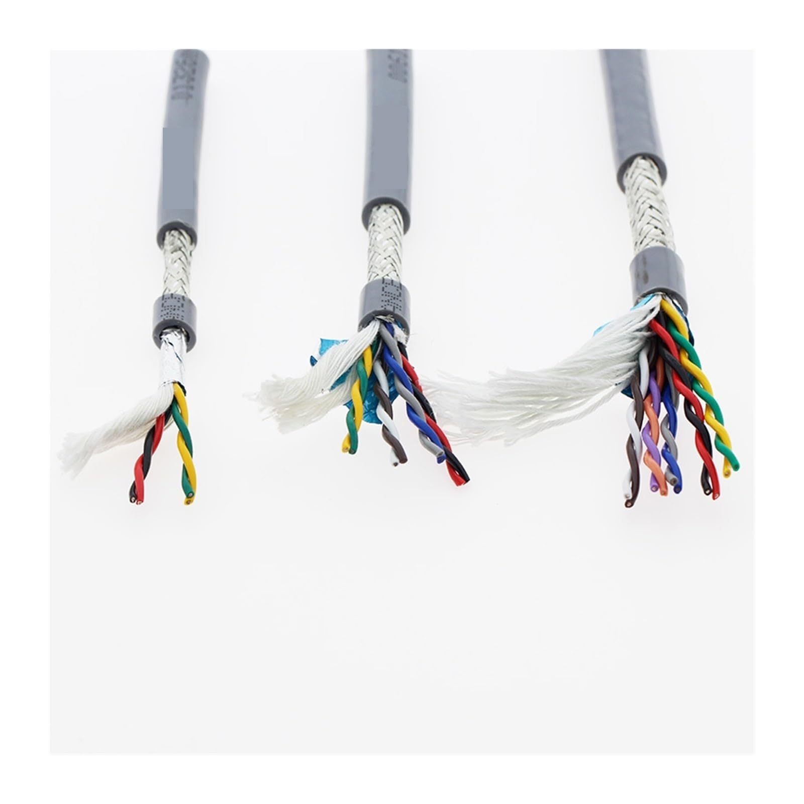 5 m langes, verdrilltes, abgeschirmtes Schleppleinenkabel, 2-8-adriges PVC