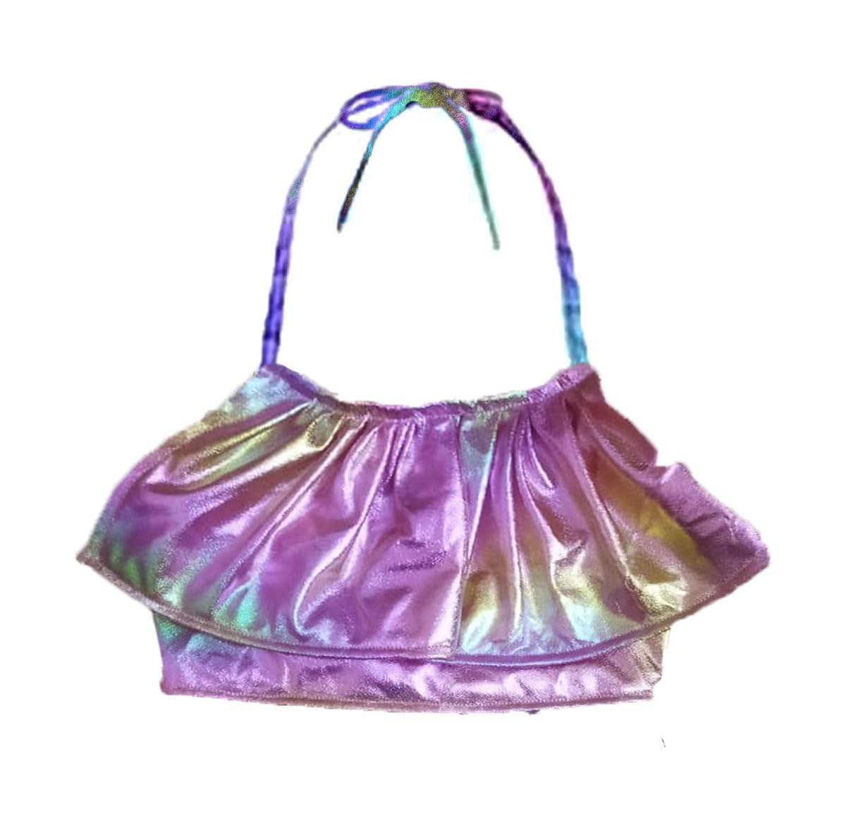 HIBA CREATIONS New Born Baby Girl Swimming Costume Rainbow Color Bikini with Panty - Image 3 thumbnail