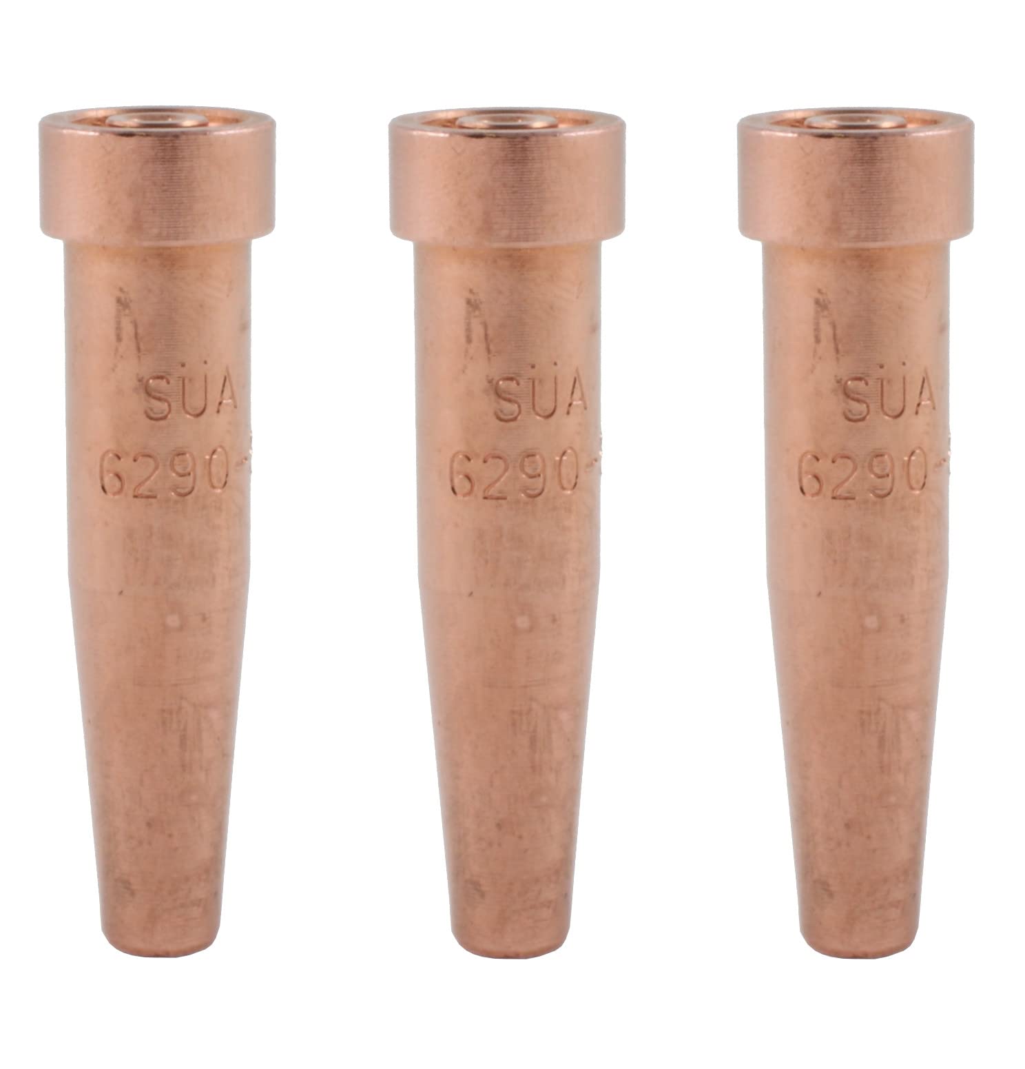 SÜA® - (3 PACK) SÜA® - 6290 Series Acetylene Cutting Tip - Compatible with Harris Torches. Sizes: 000, 00 and 0