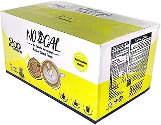 سكر للدايت من نو كال - 200 كيس (سعة الكيس معلقة واحدة)