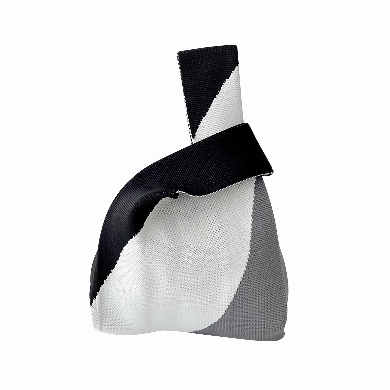 Anopo Women's Wrist Knot Tote Bag Small Crochet Wristlet Handbag Aesthetic Cute Knit Purse (Very Small Size)