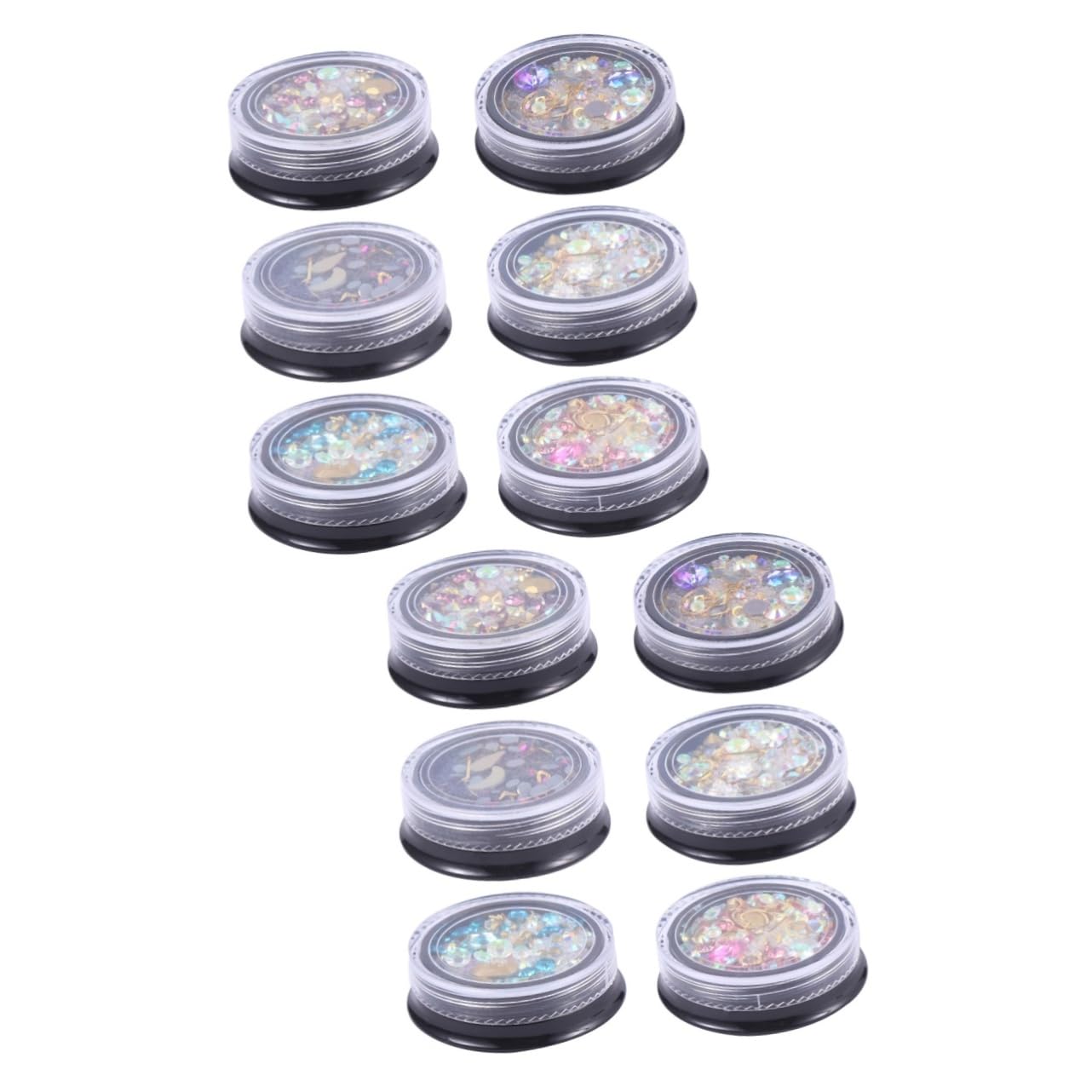 Housoutil Decorazioni Per Unghie Di Strass e Ciondoli Per Nail Art Mix Di Diamanti e Perline Accessori Per Manicure Creativa Adatto Per Uso Salone e Casa