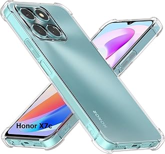 Case for Honor X7c Soft Silicone TPU Case, Lightweight Protective Cover Smooth Finish Camera Protective Shock Absorbant Stylish Case for Compatible with Honor X7c (Clear)