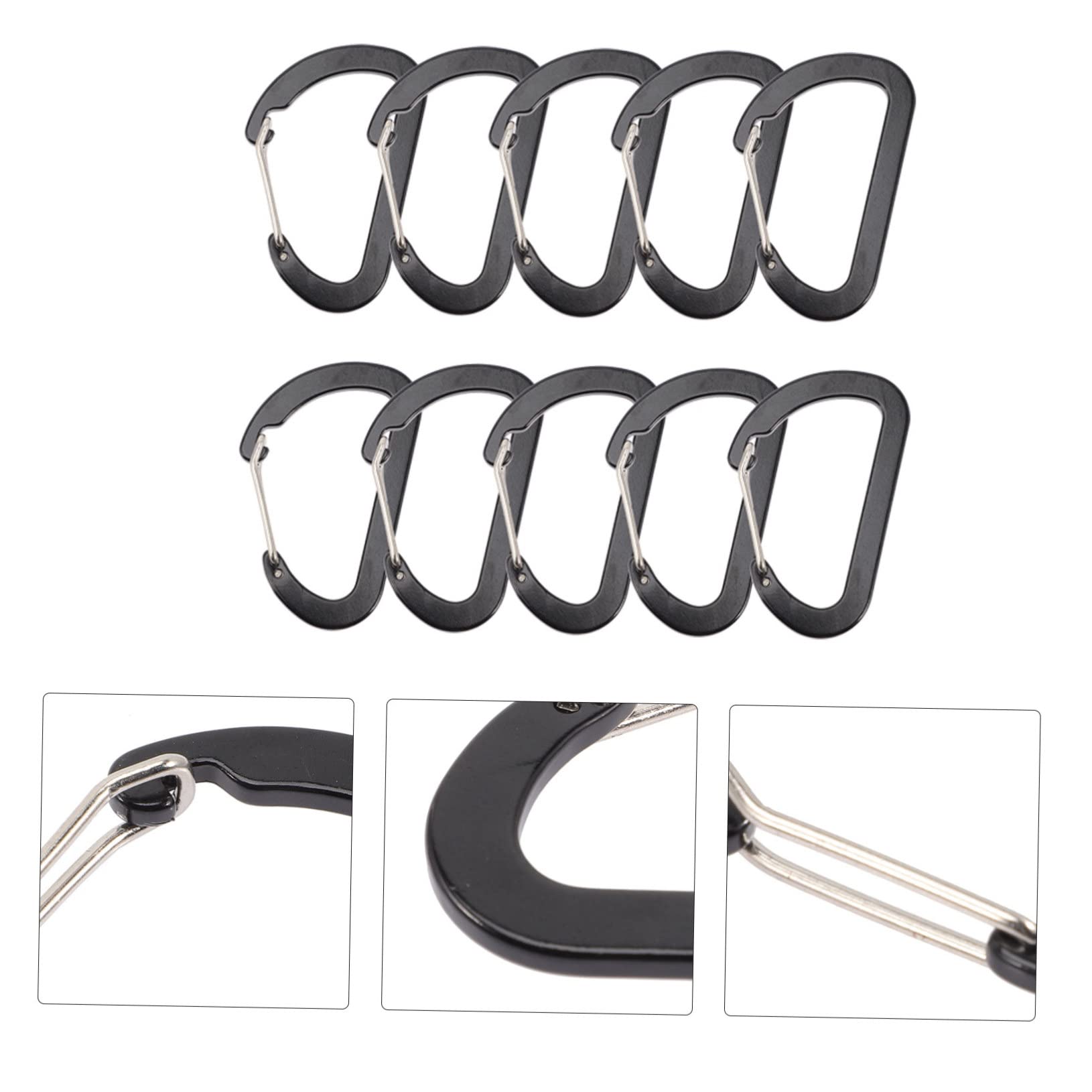 BESTonZON Mosquetones Accesorios De Camping Clips De Carabiner Actividades