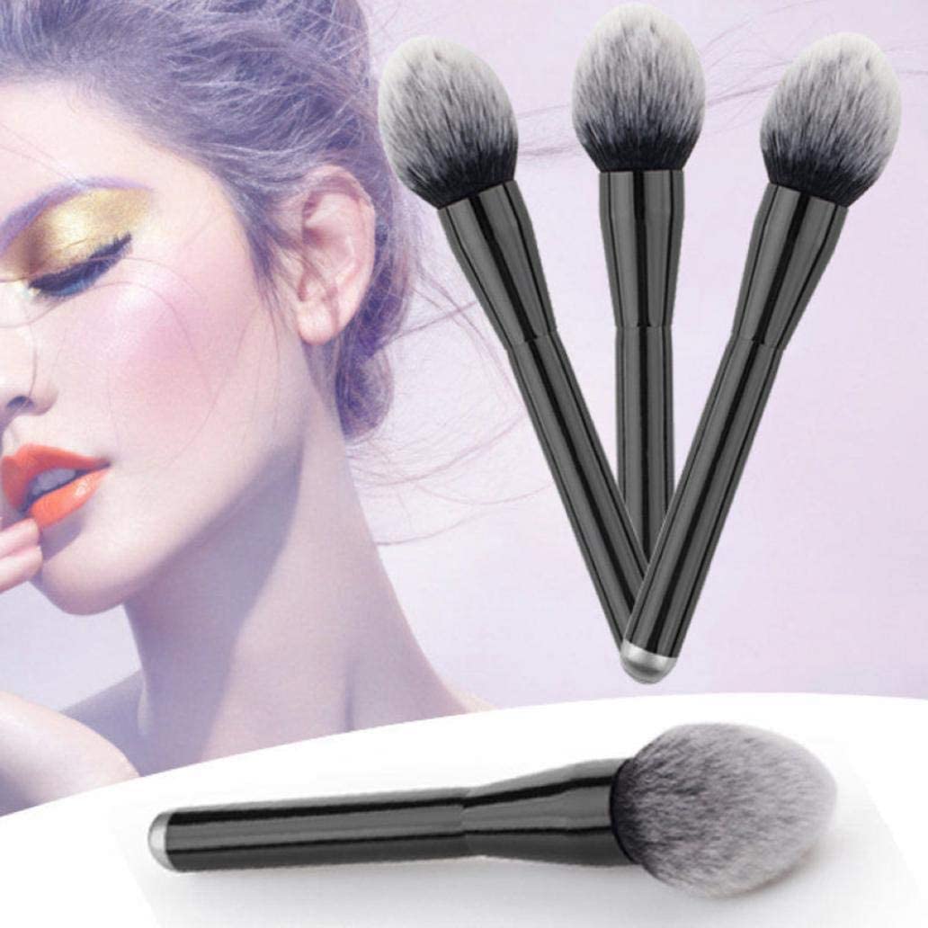 Jibaro Large Foundation Brush Powder Mineral Brush and Flat Top High-Density Magic Hexagon Face Kabuki Brush with Makeup Beauty Blender for Flawless Powder, Blending Liquid or Cream Cosmetics 3