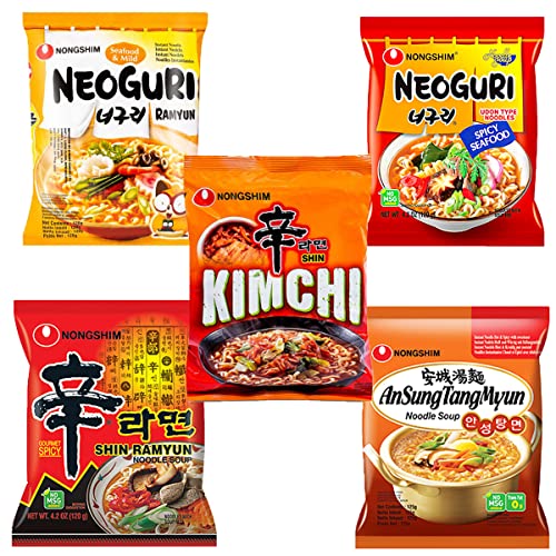 Kit Miojo Lamens Coreano Oriental - 5 Sabores