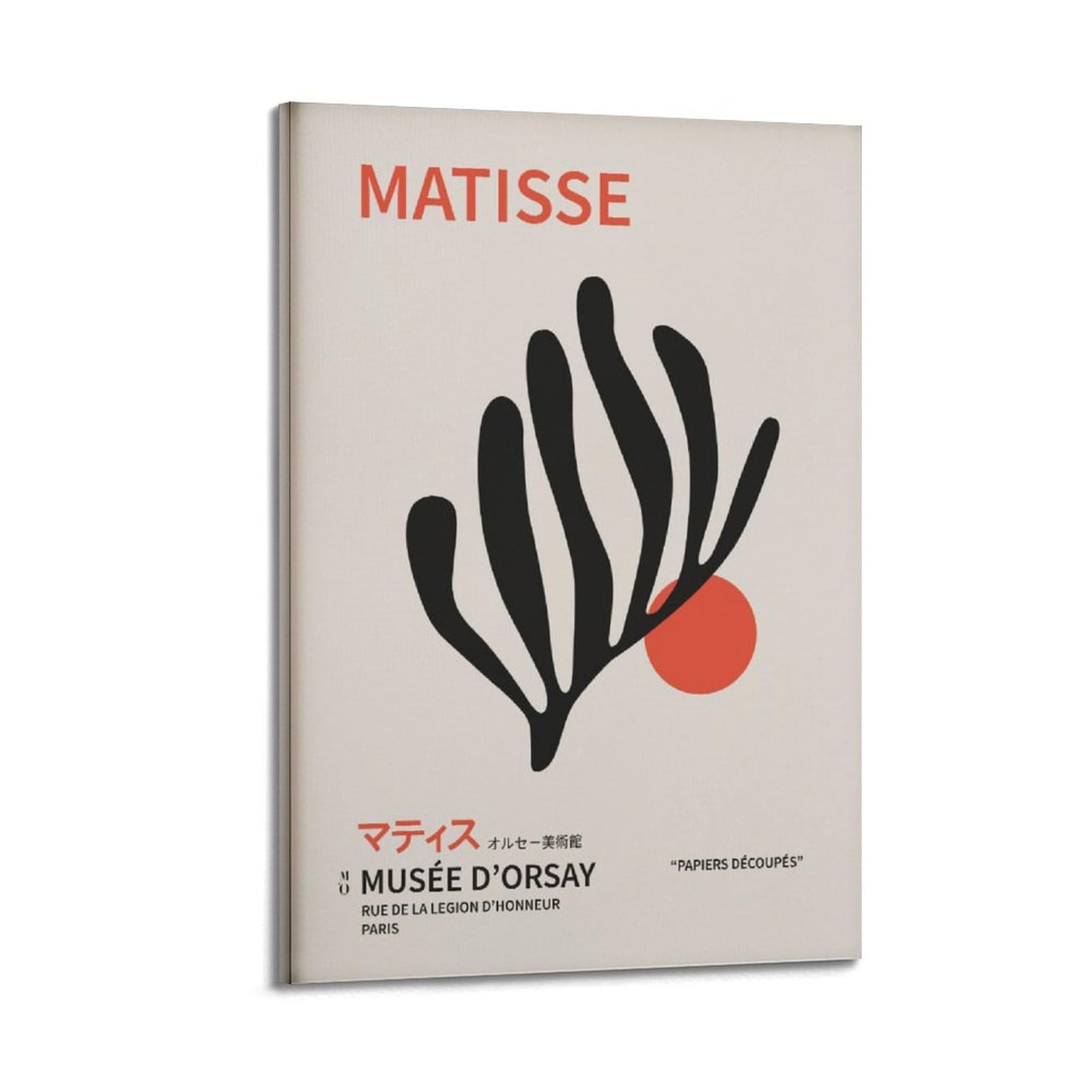 xiaoxiaoshen Henri Matisse Cut-outs Vintage Sunset in The Desert, Botanical Papiers Decoupes Canvas Poster Wall Art Prints Room Aesthetic Murals Bedroom And Living Decorations 24x36inch(60x90cm)
