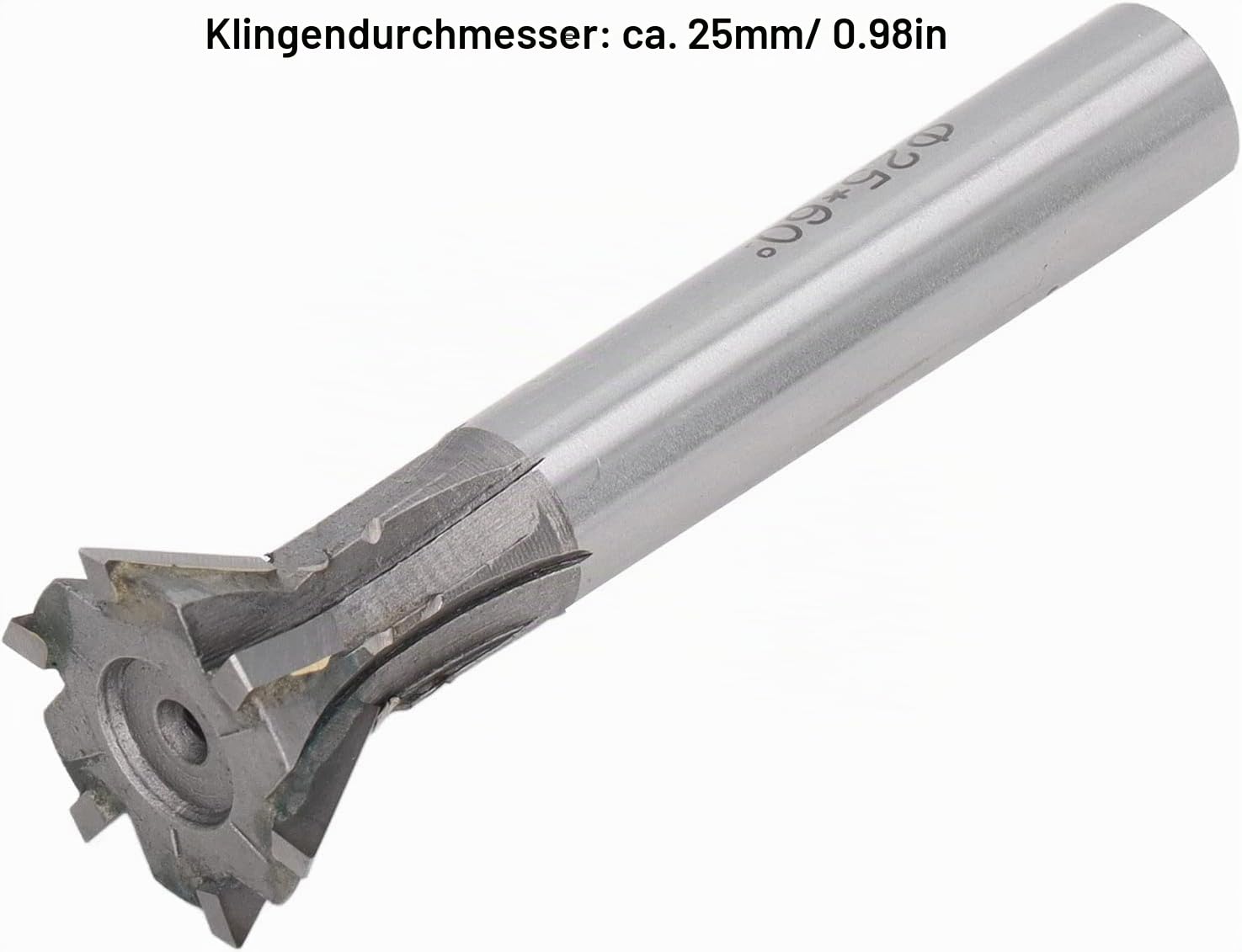 Schwalbenschwanz Fräser, 60 Grad 6 Flöten Schwalbenschwanz-Nutschneider Hartmetall 25 Mm Fräser Schaftfräser Hartmetallfräser