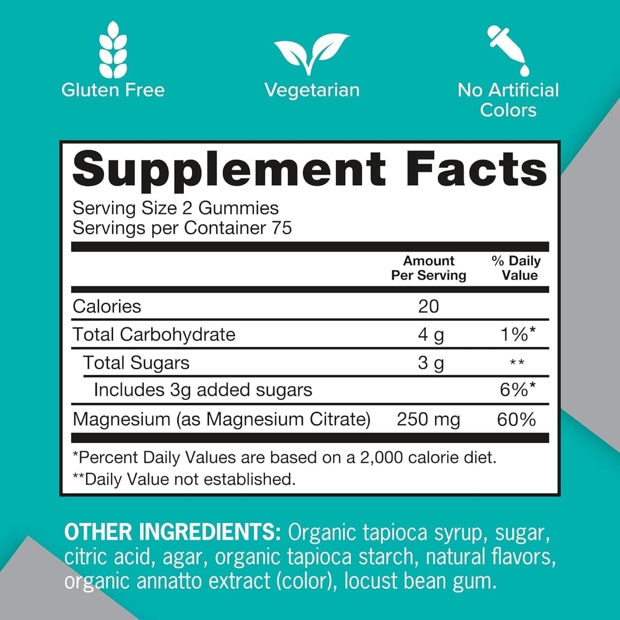 Qunol Magnesium Citrate Gummies for Adults, 250mg Magnesium Gummies Extra Strength 250mg, High Absorption Magnesium Supplement, Supports Nerve Health, Bone Health, Muscle Health, Vegetarian, 150 Count