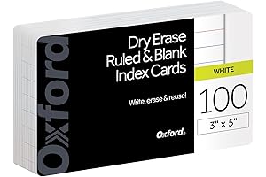 Oxford Dry Erase Note Cards: The Ultimate Reusable Study and Gaming Companion