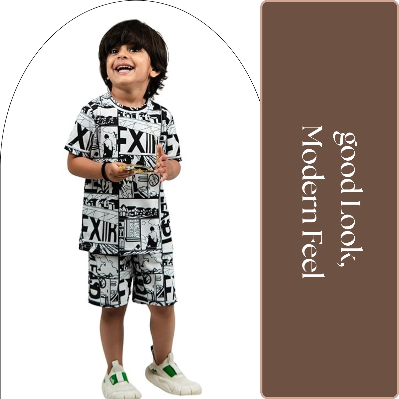 EMBLIKA Baby Boys Casual T-shirt Shorts | Boys co-ords set| kids clothing| cotton set| Baby boys tshirt-short| 4