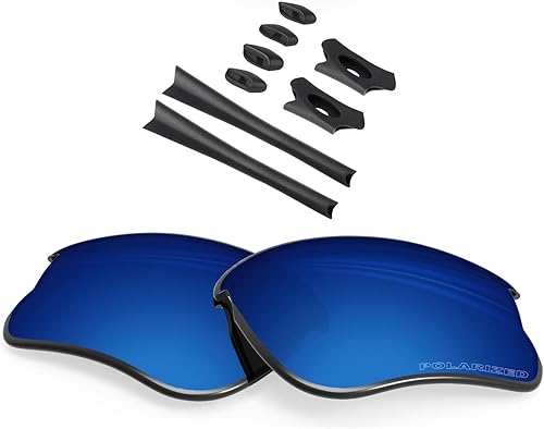 BLAZERBUCK Lentes de repuesto y kit de calcetines para gafas de sol Oakley Flak Jacket XLJ OO9009 OO9009