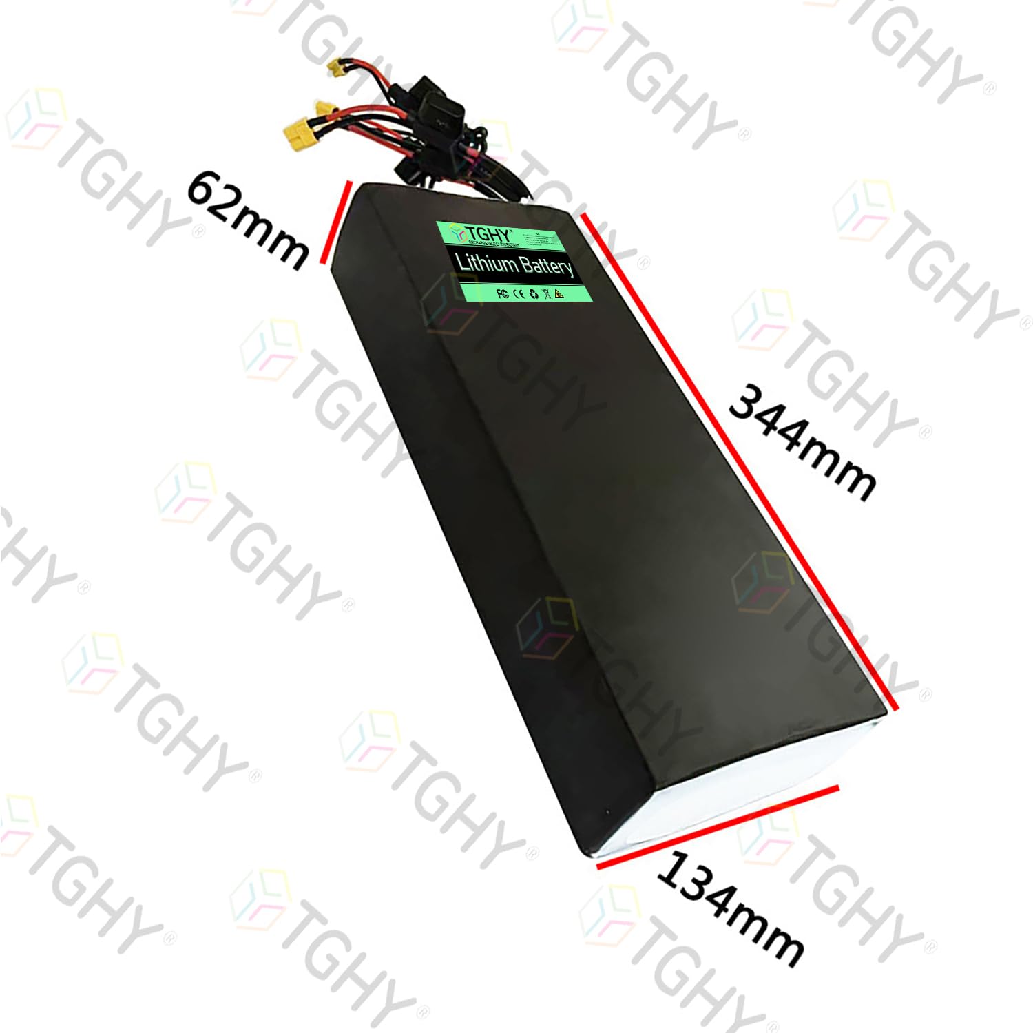 TGHY Batteria al Litio per Monopattino Elettrico, 52V 18.2Ah 23.1Ah, Ricambio per Hoverboard e ciclomotori.,52v18.2ah