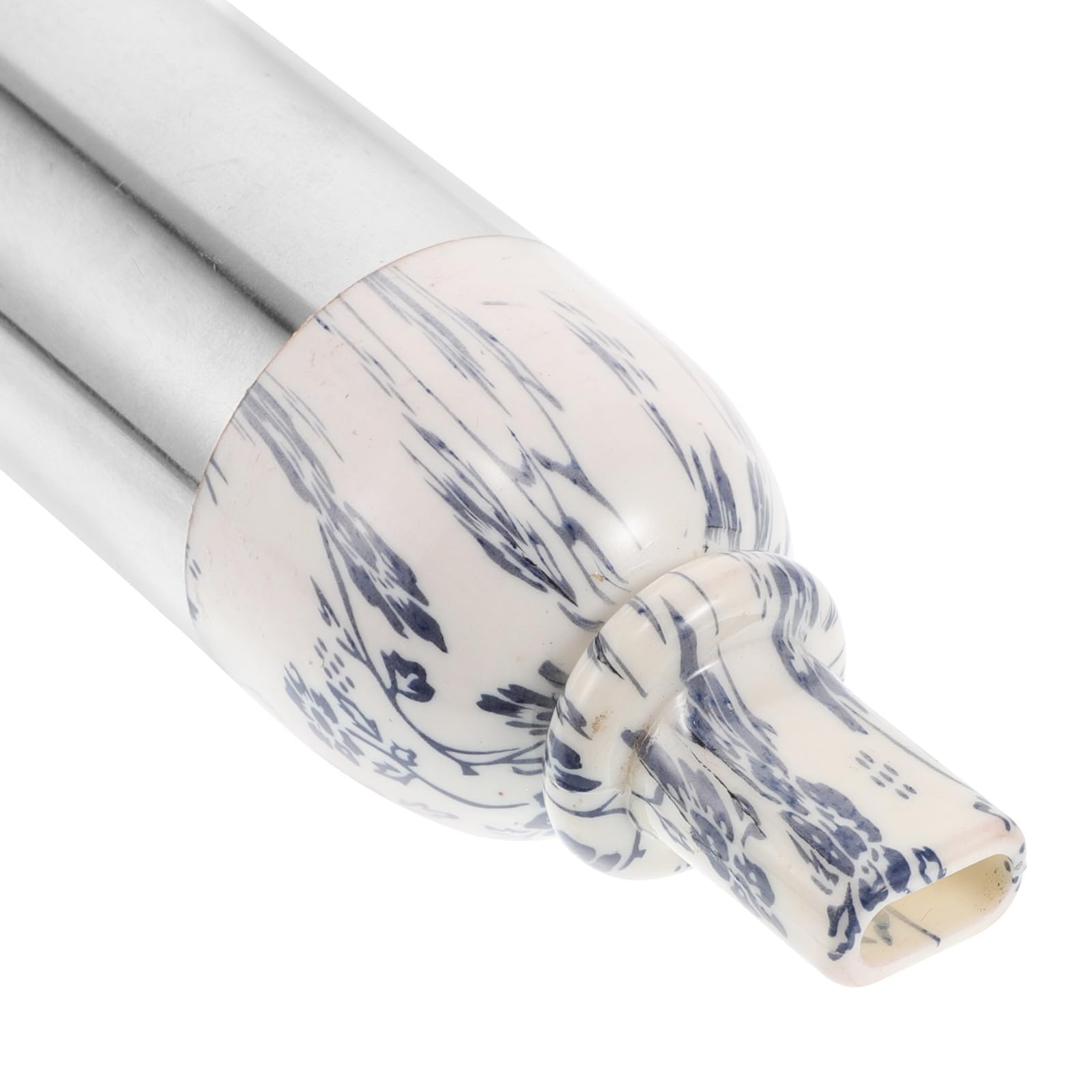 TOYANDONA Flûte Verticale Bawu en Sol Détachable Bleu Blanc Porcelaine, Instrument à Vent Traditionnel Chinois, Accordage G Précis, Portable pour Musique Ethnique et Performances Musicales