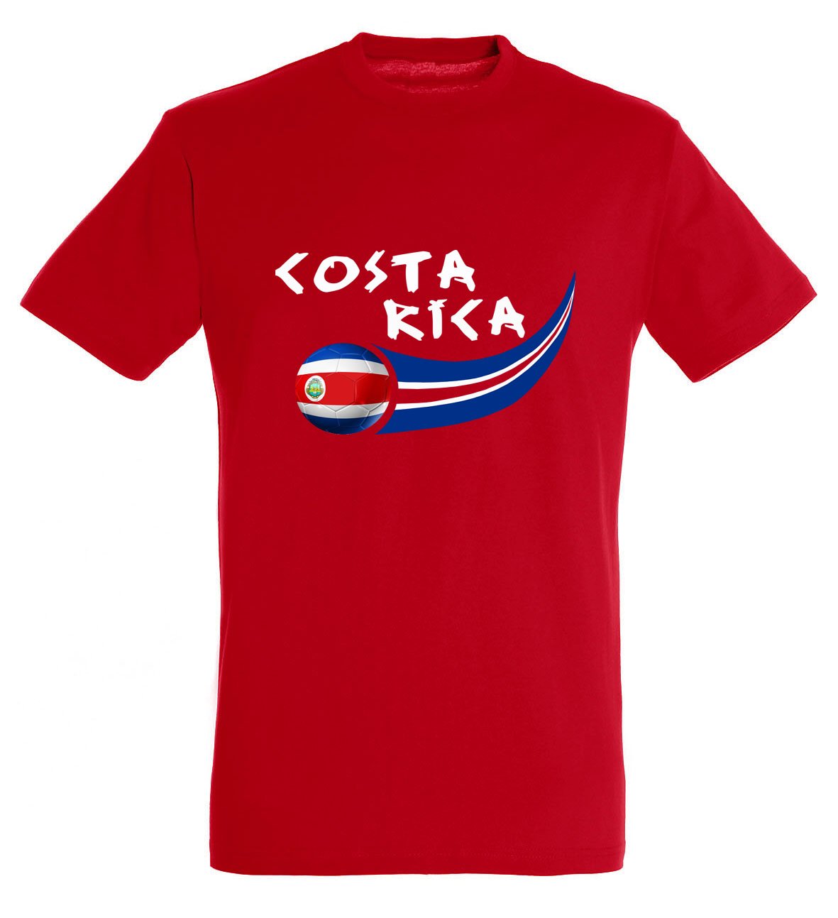 Supportershop Men's Costa Rica T-Shirt, Red, Large