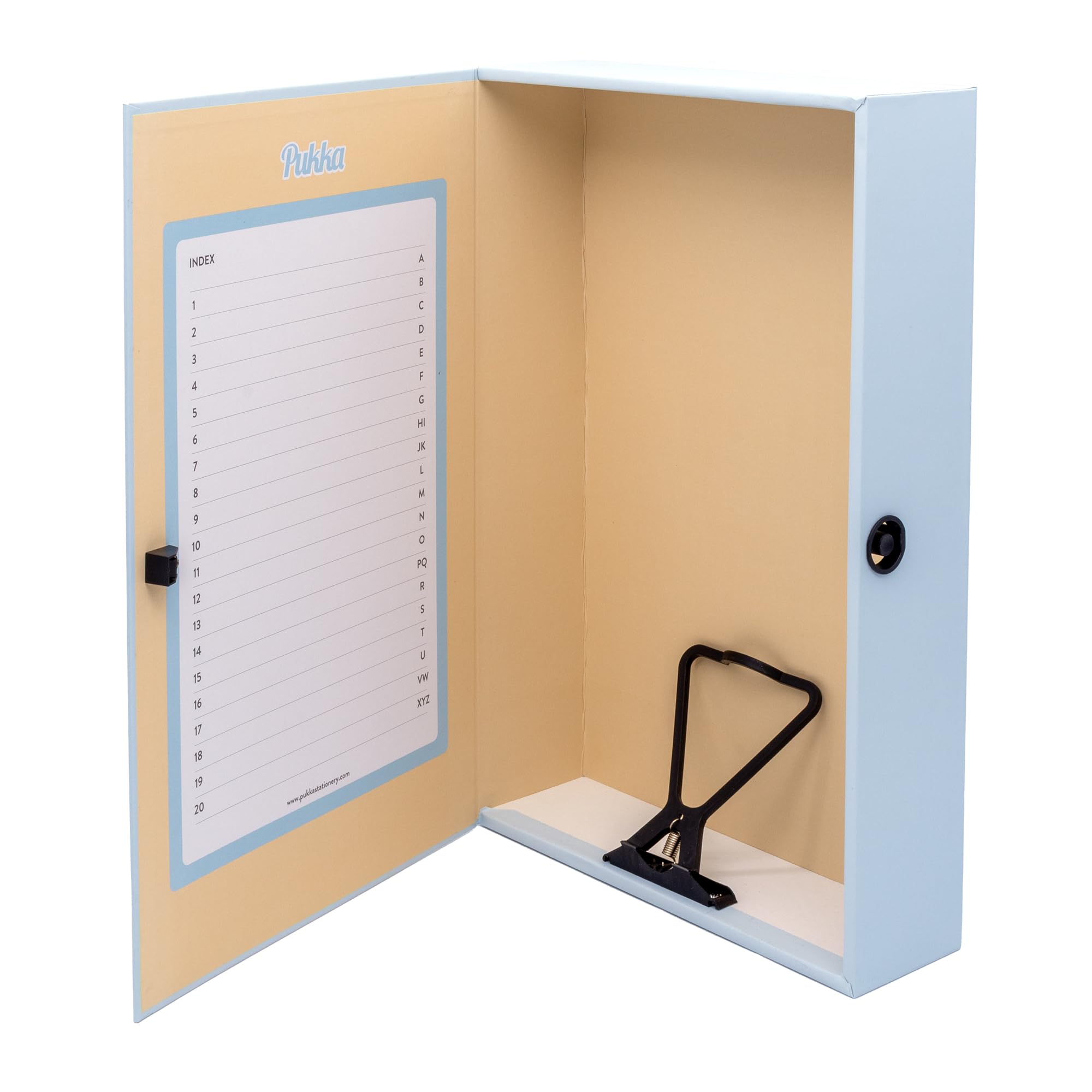 Pukka Pad Cartelle portadocumenti in formato protocollo, confezione da 4, con clip interna a molla, chiusura a pressione per archiviazione documenti ad alta capacità, capacità 70 mm, adatta fino a 500
