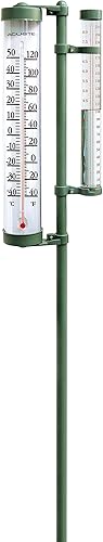 AcuRite 02345 - Combinación giratoria de lluvia y termómetro de 8 pulgadas